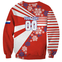 Personalized Paraguay Football Sweatshirt Lion Eagle Mascot Floral