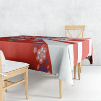 Personalized Paraguay Football Tablecloth Lion Eagle Mascot Floral
