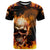 Magic Fire Skull T Shirt I Can't Go To Hell The Devil Still Has A Rest Training Oder Against Me - Wonder Print Shop