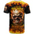 Magic Fire Skull T Shirt I Can't Go To Hell The Devil Still Has A Rest Training Oder Against Me - Wonder Print Shop