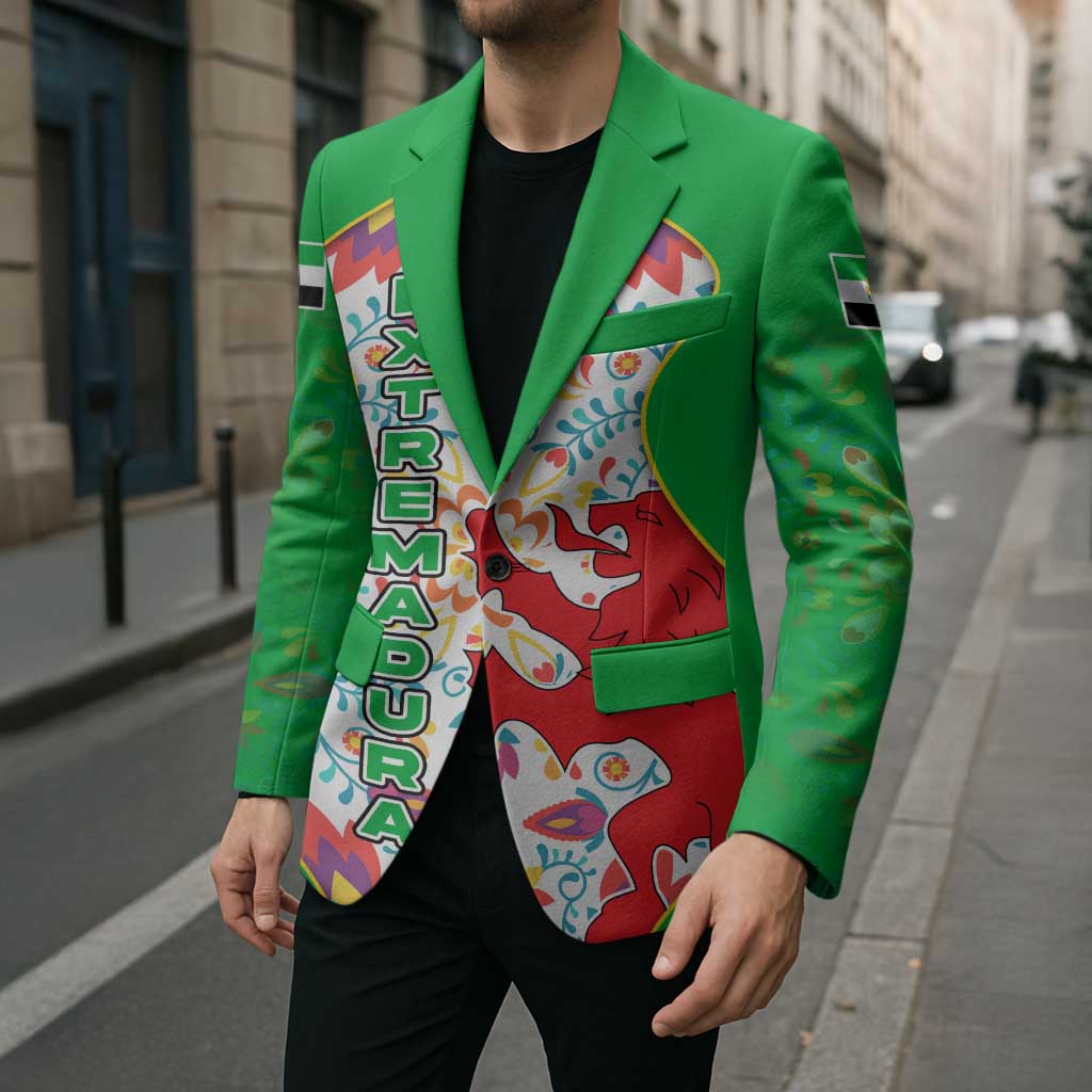 Extremadura Flag Blazer Autonomous Community of Spain - Wonder Print Shop
