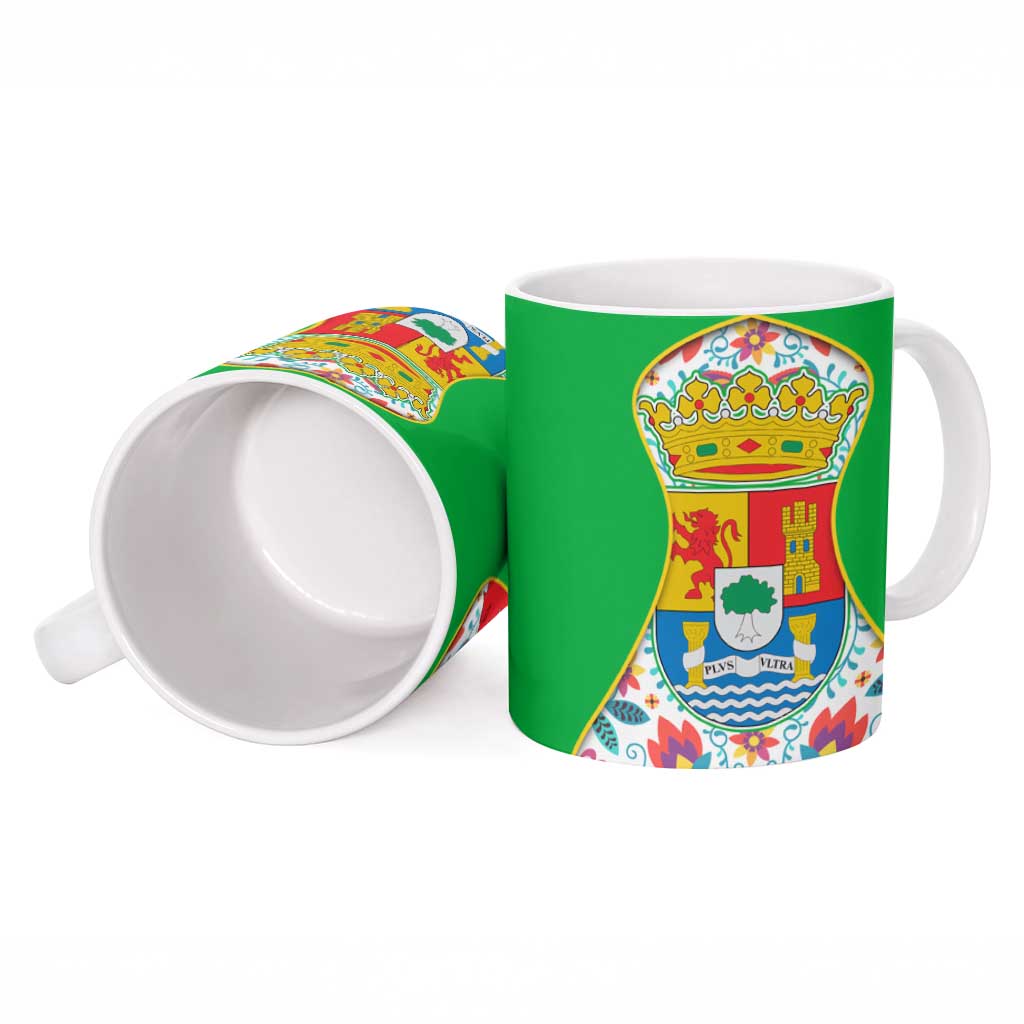 Extremadura Flag Ceramic Mug Autonomous Community of Spain - Wonder Print Shop