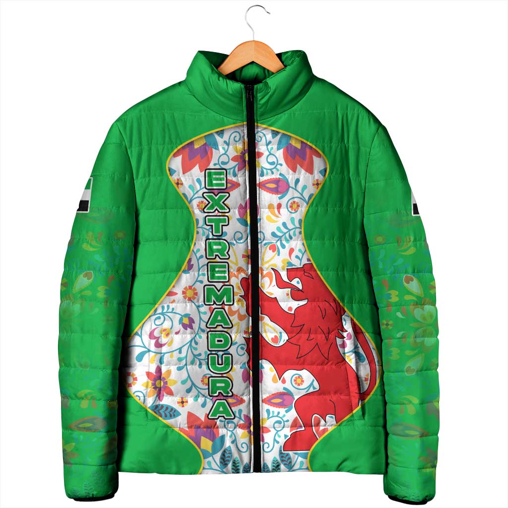 Extremadura Flag Padded Jacket Autonomous Community of Spain - Wonder Print Shop