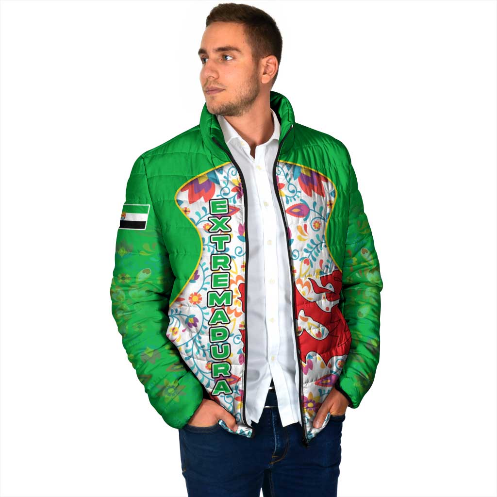 Extremadura Flag Padded Jacket Autonomous Community of Spain - Wonder Print Shop