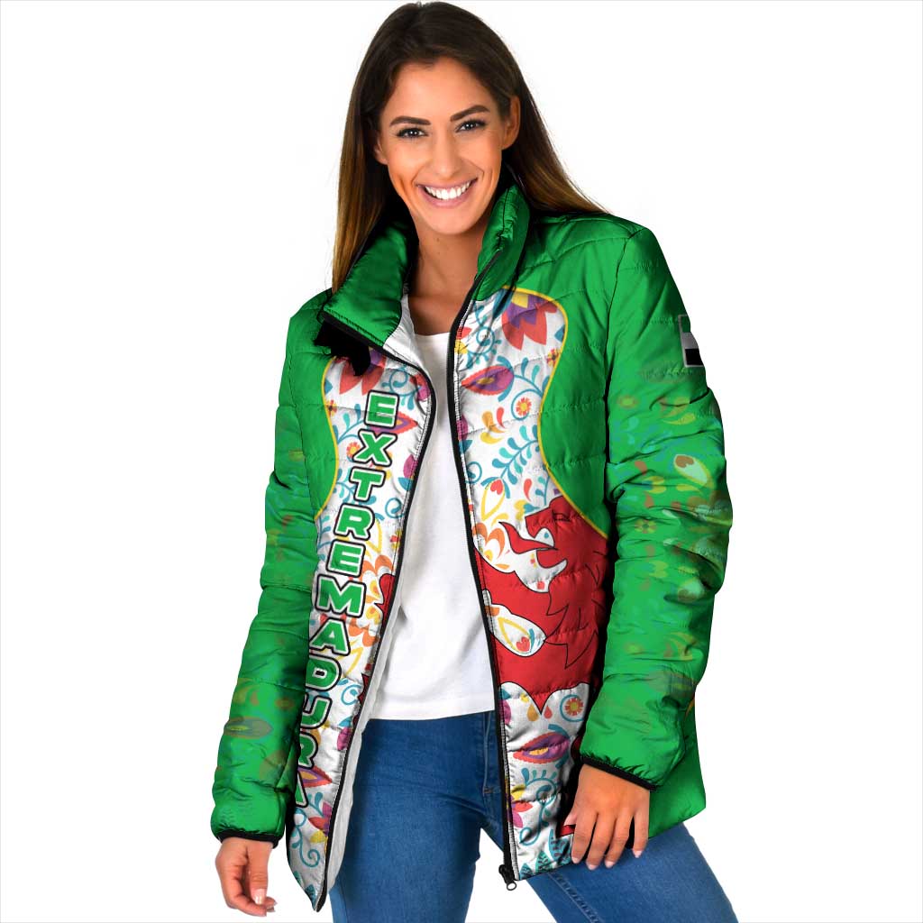 Extremadura Flag Padded Jacket Autonomous Community of Spain - Wonder Print Shop