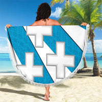 Galicia Flag Beach Blanket Autonomous Community of Spain - Wonder Print Shop