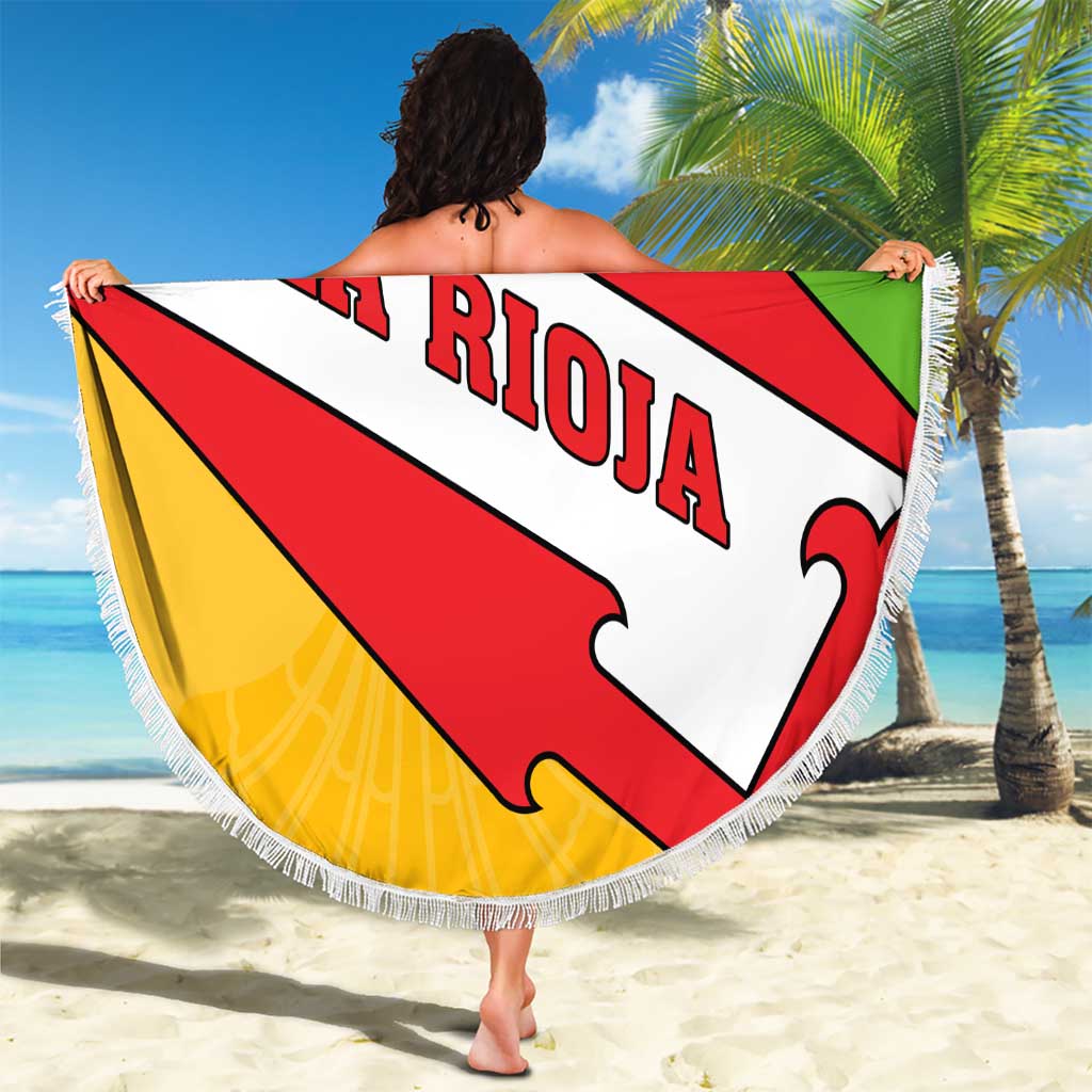La Rioja Flag Beach Blanket Autonomous Community of Spain - Wonder Print Shop