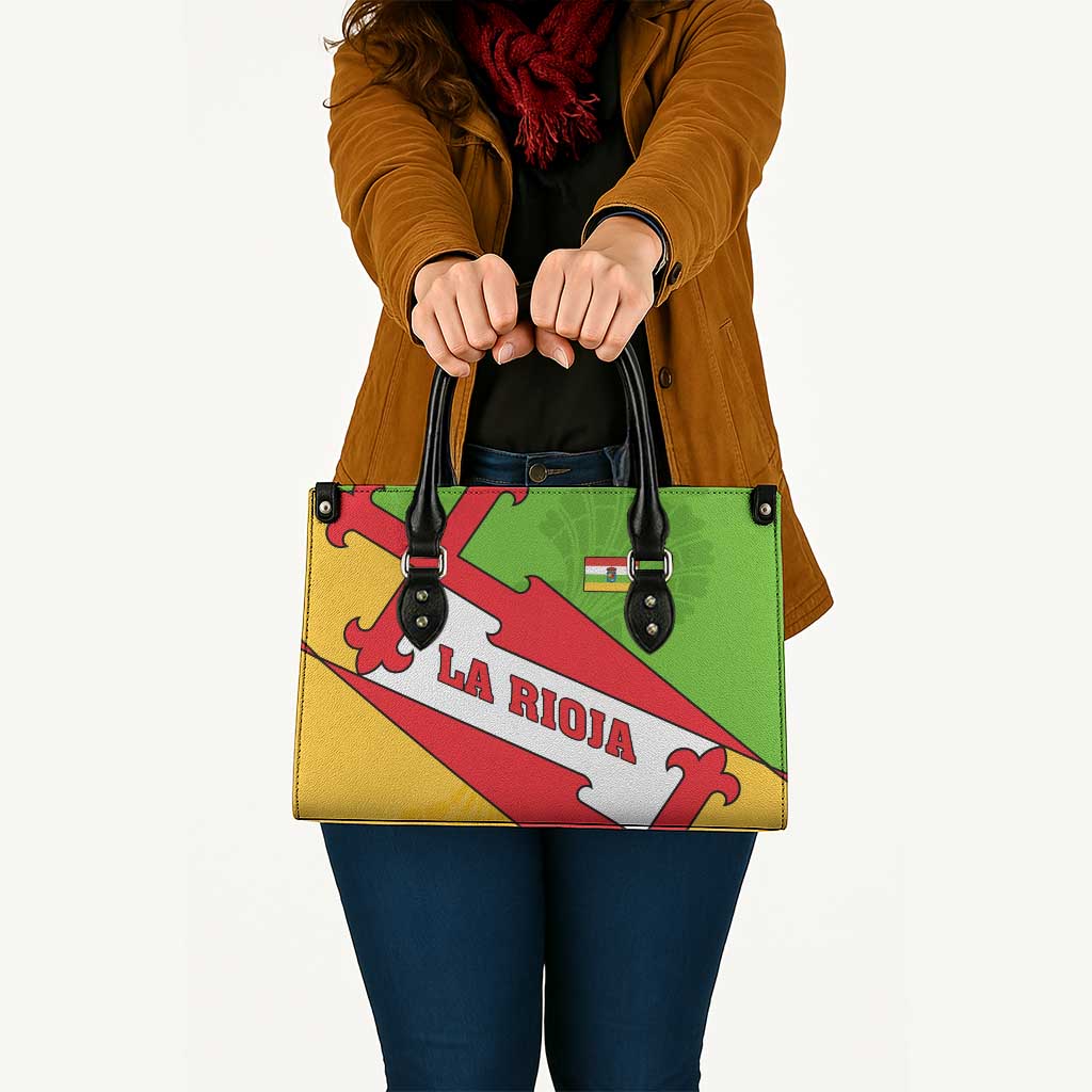 La Rioja Flag Leather Bag Autonomous Community of Spain - Wonder Print Shop