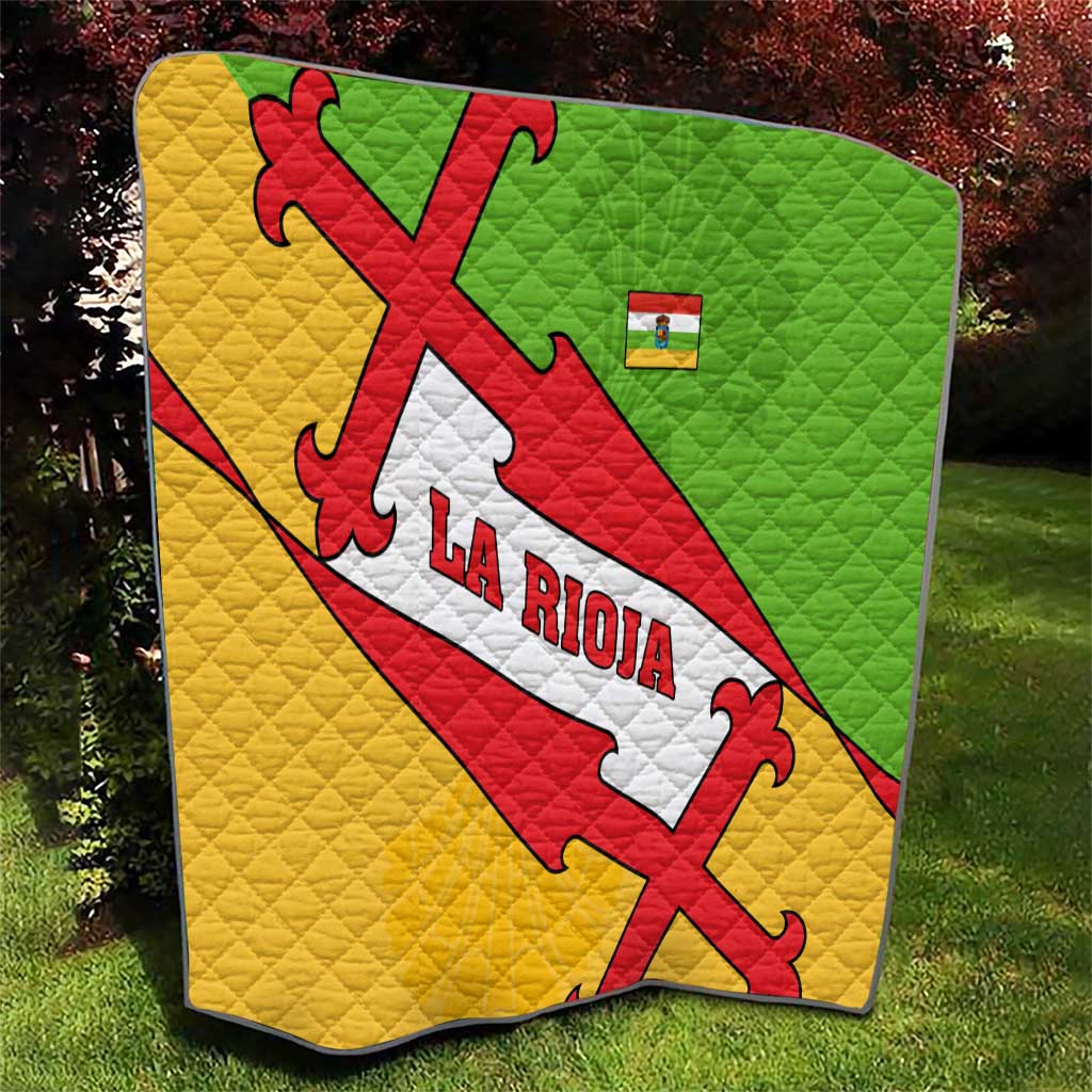 La Rioja Flag Quilt Autonomous Community of Spain - Wonder Print Shop