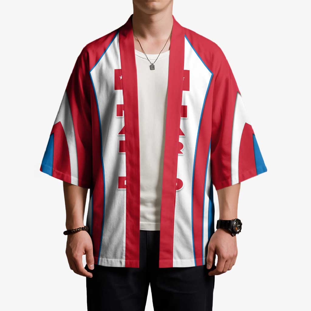 Madrid Flag Kimono Autonomous Community of Spain - Wonder Print Shop