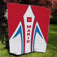 Madrid Flag Quilt Autonomous Community of Spain - Wonder Print Shop