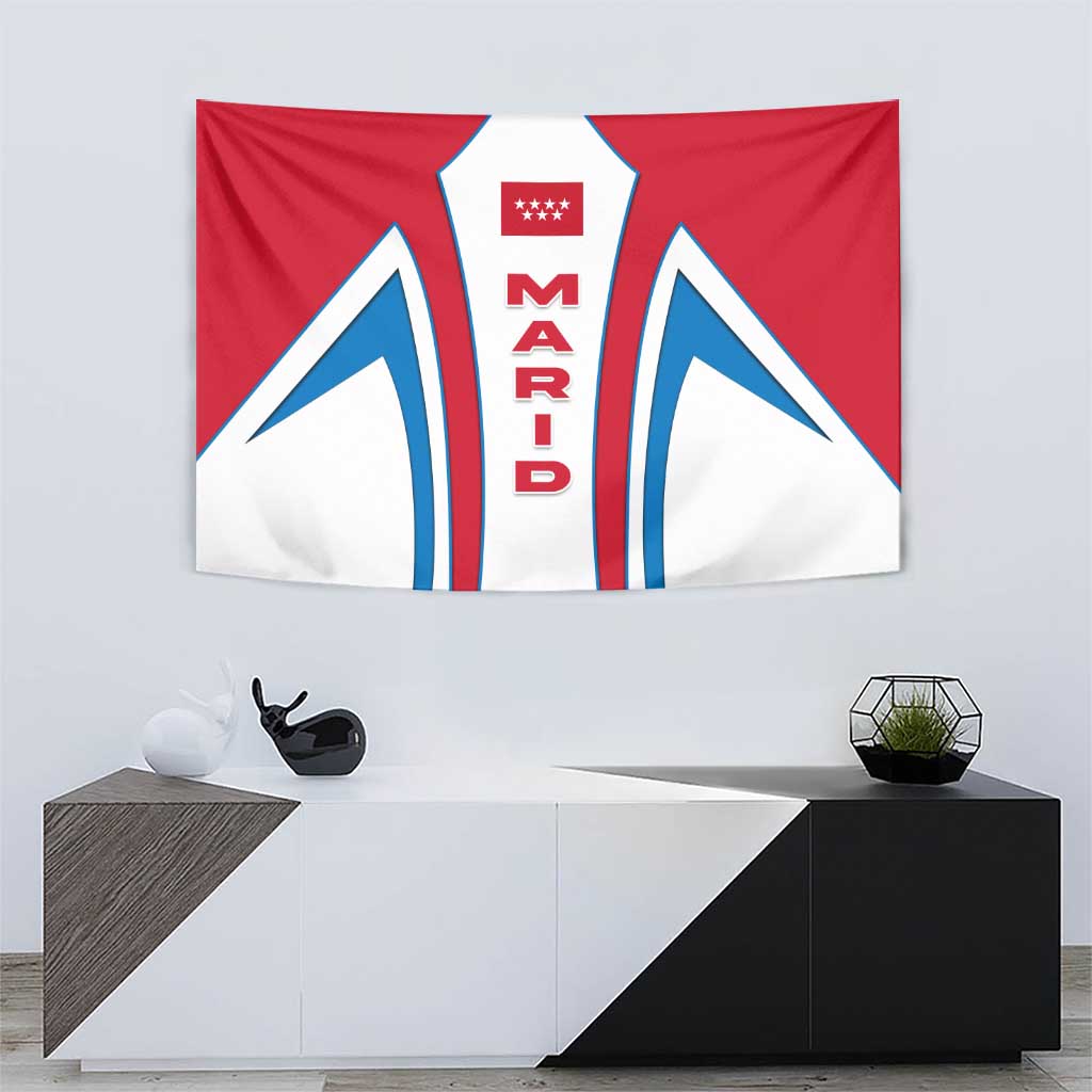 Madrid Flag Tapestry Autonomous Community of Spain - Wonder Print Shop