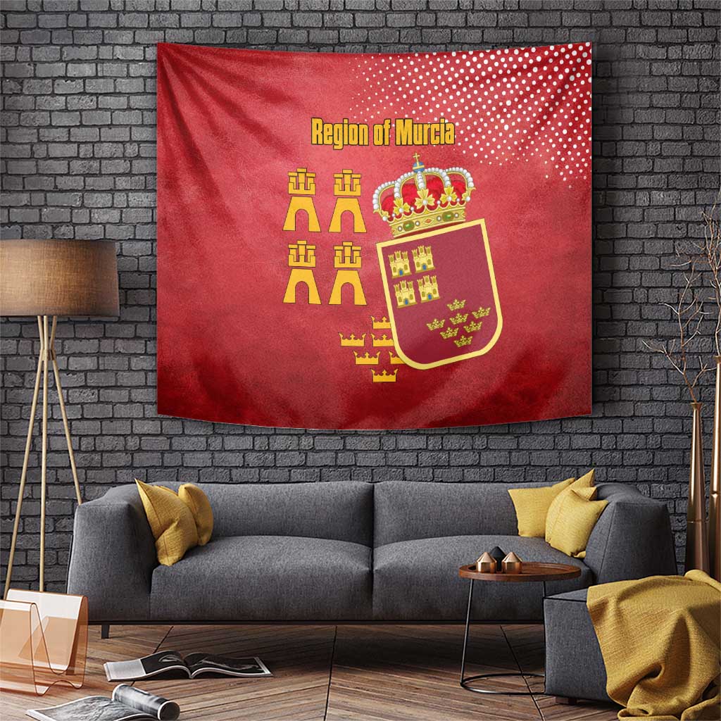 Region of Murcia Flag Tapestry Autonomous Community of Spain - Wonder Print Shop