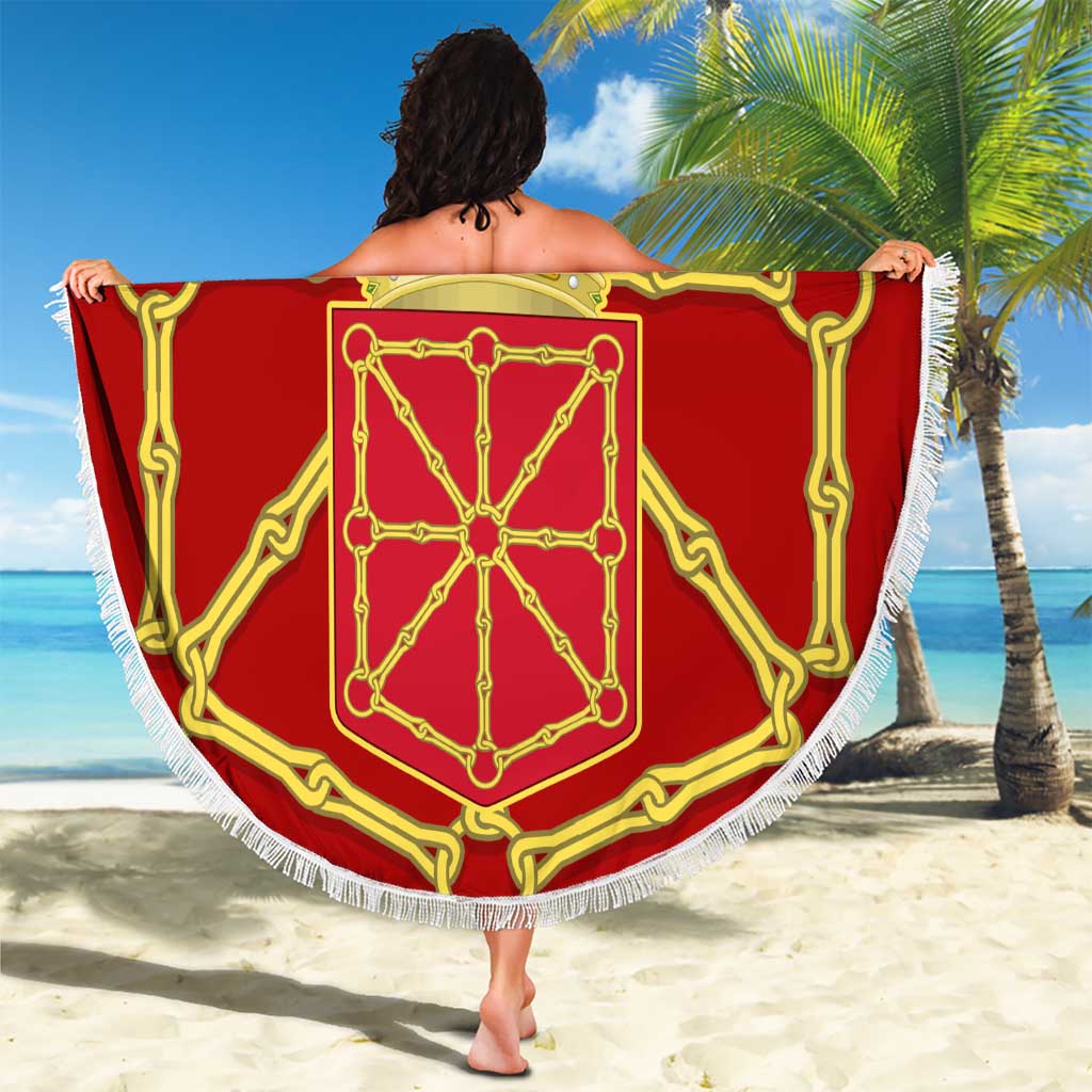 Navarre Flag Beach Blanket Autonomous Community of Spain - Wonder Print Shop