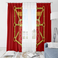 Navarre Flag Window Curtain Autonomous Community of Spain - Wonder Print Shop