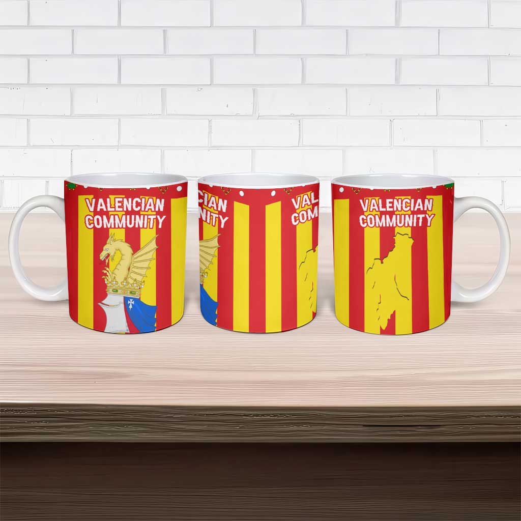 Valencian Community Flag Ceramic Mug Autonomous Community of Spain - Wonder Print Shop