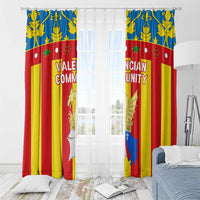 Valencian Community Flag Window Curtain Autonomous Community of Spain - Wonder Print Shop