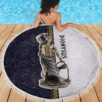 Greek God Dionysus Beach Blanket Ancient Greece Mythology Classical Statue Art