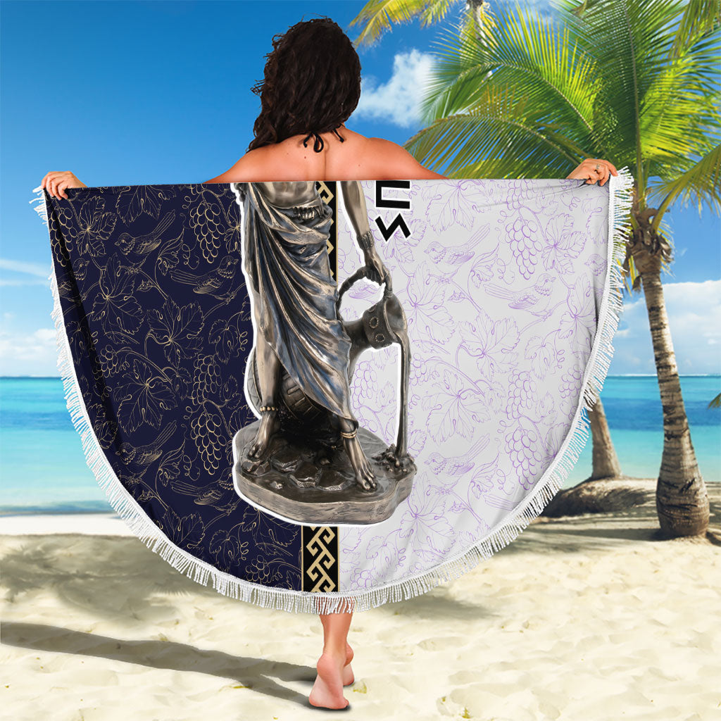 Greek God Dionysus Beach Blanket Ancient Greece Mythology Classical Statue Art