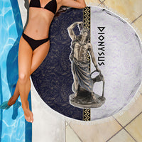 Greek God Dionysus Beach Blanket Ancient Greece Mythology Classical Statue Art