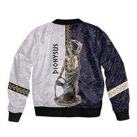 Greek God Dionysus Bomber Jacket Ancient Greece Mythology Classical Statue Art