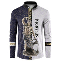 Greek God Dionysus Button Sweatshirt Ancient Greece Mythology Classical Statue Art