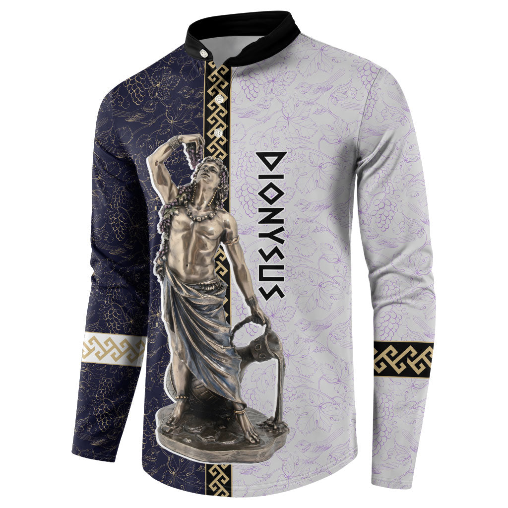Greek God Dionysus Button Sweatshirt Ancient Greece Mythology Classical Statue Art