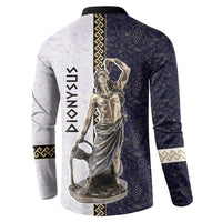 Greek God Dionysus Button Sweatshirt Ancient Greece Mythology Classical Statue Art