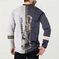 Greek God Dionysus Button Sweatshirt Ancient Greece Mythology Classical Statue Art