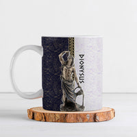 Greek God Dionysus Ceramic Mug Ancient Greece Mythology Classical Statue Art