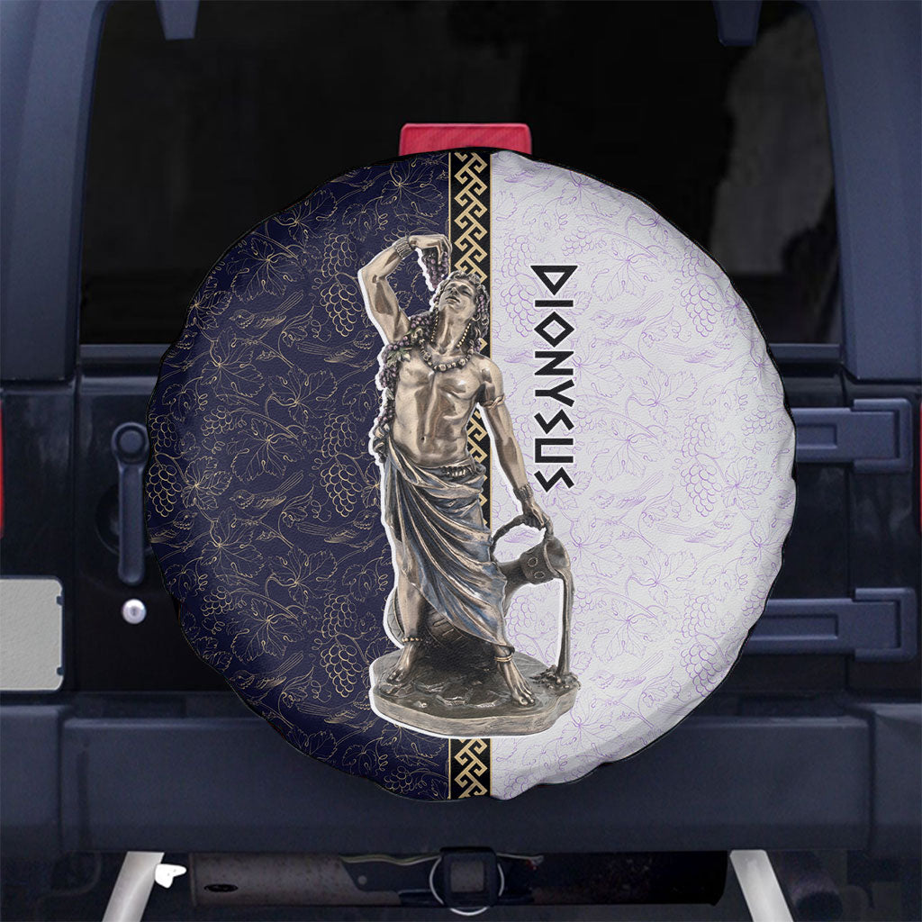 Greek God Dionysus Spare Tire Cover Ancient Greece Mythology Classical Statue Art