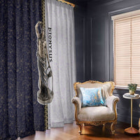 Greek God Dionysus Window Curtain Ancient Greece Mythology Classical Statue Art