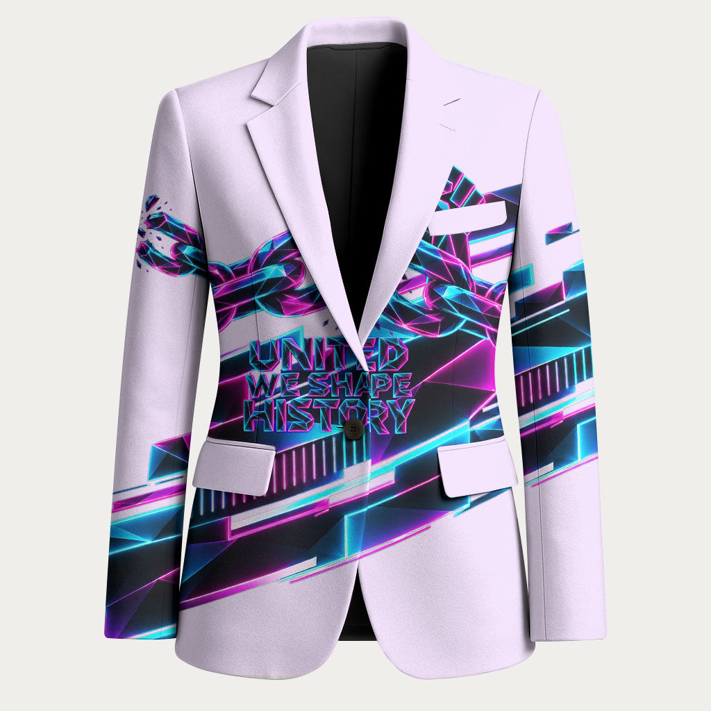 Civil Rights Leaders Blazer - Black History - African American - Neon Cyberpunk