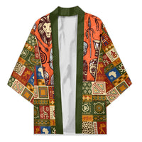 Personalized African King's 65th Birthday Kimono Traditional Ethnic Patchwork Safari Animals
