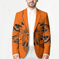 Orange Shirt Day Blazer Indigenous Feather Art Child Silhouette