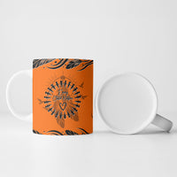 Orange Shirt Day Ceramic Mug Indigenous Feather Art Child Silhouette