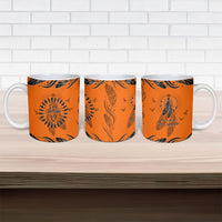 Orange Shirt Day Ceramic Mug Indigenous Feather Art Child Silhouette