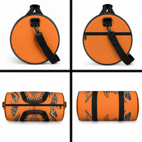 Orange Shirt Day Duffle Bag Indigenous Feather Art Child Silhouette
