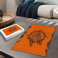 Orange Shirt Day Puzzle Indigenous Feather Art Child Silhouette