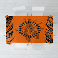 Orange Shirt Day Tablecloth Indigenous Feather Art Child Silhouette