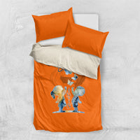 Personalized Orange Shirt Day Bedding Set Watercolor Handprint Butterfly