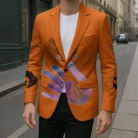 Personalized Orange Shirt Day Blazer Watercolor Handprint Butterfly