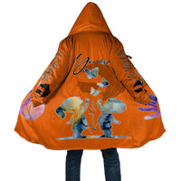 Personalized Orange Shirt Day Cloak Watercolor Handprint Butterfly