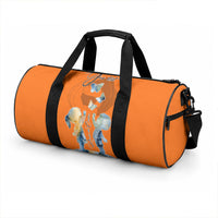 Personalized Orange Shirt Day Duffle Bag Watercolor Handprint Butterfly