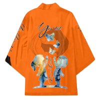 Personalized Orange Shirt Day Kimono Watercolor Handprint Butterfly