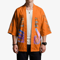 Personalized Orange Shirt Day Kimono Watercolor Handprint Butterfly