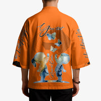 Personalized Orange Shirt Day Kimono Watercolor Handprint Butterfly