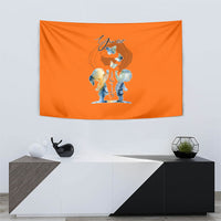 Personalized Orange Shirt Day Tapestry Watercolor Handprint Butterfly