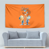 Personalized Orange Shirt Day Tapestry Watercolor Handprint Butterfly