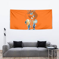 Personalized Orange Shirt Day Tapestry Watercolor Handprint Butterfly